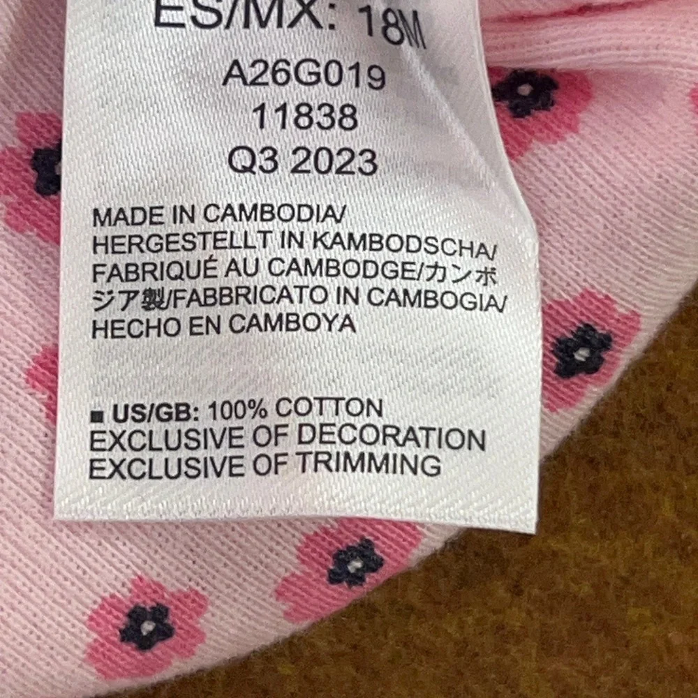 Ms. Rachel Baby Girl 18M Pink White Multi Graphic Tee Bodysuit Leggings 3pc Set